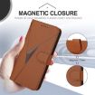 Xiaomi 14 Ultra Brown Leather Phone Case with Triangle Buckle Clasp - 5