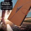 Xiaomi 14 Ultra Brown Leather Phone Case with Triangle Buckle Clasp - 7