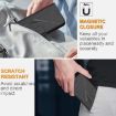 Xiaomi 14 Ultra Black Leather Phone Case with Triangle Buckle Clasp - 6
