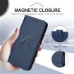Xiaomi 14 Ultra Leather Phone Case - Triangle Pattern, Royal Blue - 5