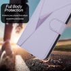 Redmi Turbo 4 Pro/Poco F7 Leather Phone Case - Triangle Pattern, Purple - 7