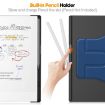 Navy Blue Leather Tablet Case for reMarkable Paper Pro with Rotation Holder - 7