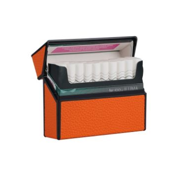 IQOS Series Electronic Cigarette Leather Storage Box - Orange - 1