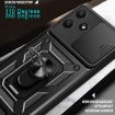 Redmi 12 5G Gold Phone Case with Sliding Camera Cover TPU+PC Design - 6