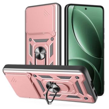 Redmi K80 5G Phone Case Rose Gold - Sliding Camera Cover TPU+PC Design - 1