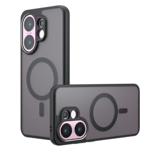 Vivo V30 Armor MagSafe Hybrid TPU Phone Case - Frosted Black - 1