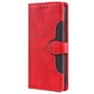Redmi A5 4G Leather Phone Case - Magnetic Buckle, Skin Feel, Red - 2