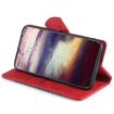 Redmi A5 4G Leather Phone Case - Magnetic Buckle, Skin Feel, Red - 4