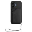 Redmi Turbo 4 Pro/Poco F7 Black Case with Wrist Strap & Card Slots - 2