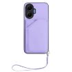 Redmi Turbo 4 Pro/Poco F7 Purple Case: 4 Card Slots & Wrist Strap - 2