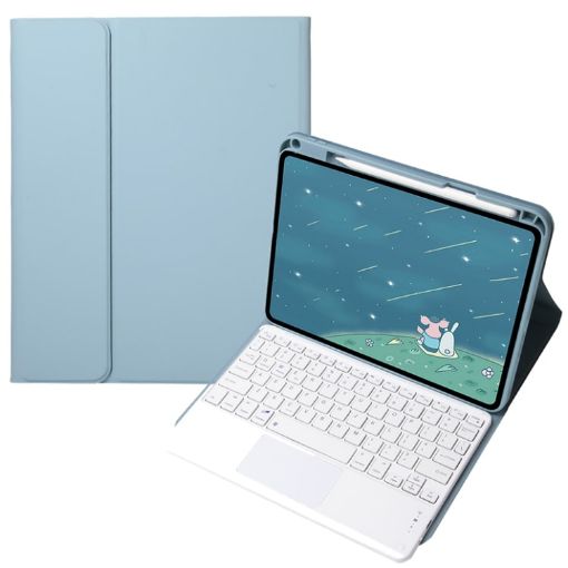 Infinix Xpad 11" Misty Blue Keyboard Case with Touchpad & Square Keys - 1