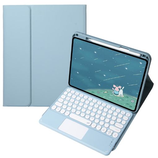 Infinix Xpad 11" Misty Blue Bluetooth Keyboard Case with Touchpad - 1
