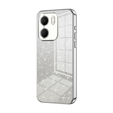 OPPO A5x 5G Silver Glitter Gradient Electroplated Phone Case - 1