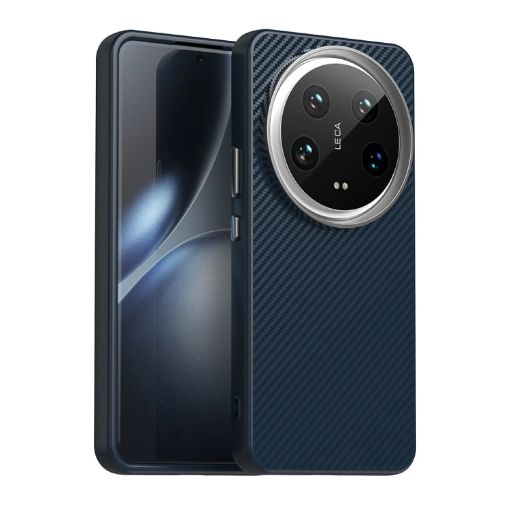 Xiaomi 14 Ultra Carbon Fiber IMD Phone Case - Blue - 1