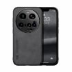 Xiaomi 15 Ultra Dark Grey Magnetic Leather Phone Case - Skin Feel - 1
