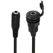 3.5mm TRS Stereo Ground Plug Panel Audio Cable 0.3m Female to Female - 1