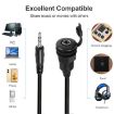 3.5mm TRS Stereo Ground Plug Panel Audio Cable 0.3m Female to Female - 5