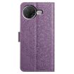 Xiaomi Poco F7 Pro/Ultra Purple Flower Embossed Leather Phone Case - 3