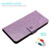 Xiaomi Poco F7 Pro/Ultra Purple Flower Embossed Leather Phone Case - 6