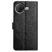 Xiaomi Poco F7 Pro/Ultra Black Flower Embossed Leather Phone Case - 3