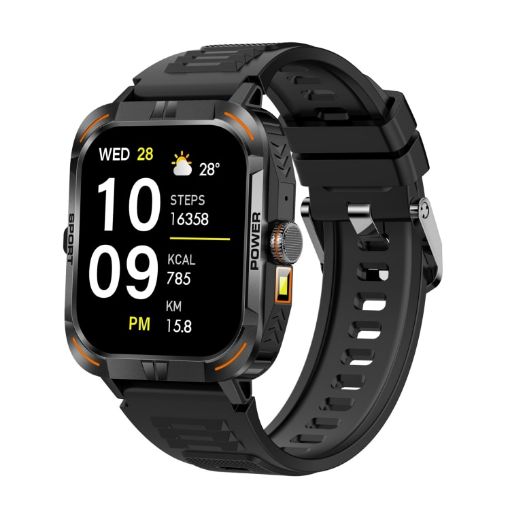 ZW69 1.97" AMOLED Smart Watch, BT Call, Blood Oxygen/Heart Rate Monitor - 1