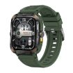 ZW69 1.97" AMOLED Smart Watch, BT Call, Blood Oxygen/Heart Rate, Green - 1