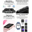 ZW36 1.83" Pink Smart Watch with BT Call, Blood Oxygen/Pressure/Heart Rate - 5