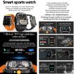 ZW59 1.95" BT Call Sports Smart Watch, Blood Oxygen/Heart Rate, Black - 4