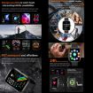 ZW65 2.01" Fitness Smart Watch - Blood Oxygen, Pressure, Heart Rate (Blue) - 5