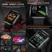 ZW65 Fitness Smart Watch, 2.01" Display, Blood Oxygen/Pressure/Heart Rate, Black - 4