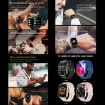 ZW65 Fitness Smart Watch, 2.01" Display, Blood Oxygen/Pressure/Heart Rate, Black - 6