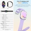 KT73S Smart Watch - 1.85" Screen, BT Call, Health Monitoring (Purple) - 5