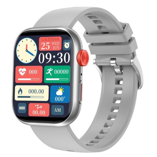 LC88 2" Square Screen Smart Watch, BT Call, Heart Rate/BP/O2/Sleep Monitor - 1