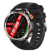 HT30 Smart Watch - 1.7" IP68 Waterproof, Flashlight, Compass, Black - 1