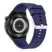 T82 1.43" Round Screen BT Call Smart Watch, Heart Rate, Blue Silicone Strap - 3
