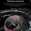T82 1.43" Round Screen Smart Watch, BT Call, Health Monitoring, Leather Strap - 7