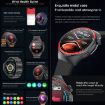 T82 1.43" Round Screen Smart Watch, BT Call, Heart Rate/BP/SpO2/Sleep, Red - 8