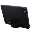 iPad Pro 13 2024 Black TPU Leather Back Case with Wristband - 3