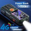 Q7+ 4G Elder Rugged Phone, 1.77", 16800mAh, Dual SIM, SOS, FM, Green - 4
