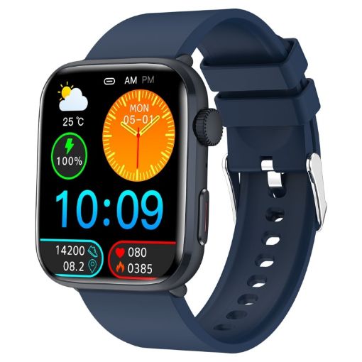 T92 1.81" IPS Smart Watch - Heart Rate, Blood Oxygen, Pressure (Blue) - 1
