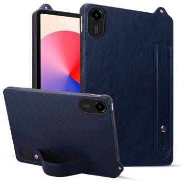 Xiaomi Redmi Pad 2 Dark Blue TPU Leather Tablet Case with Wristband - 1