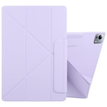 Xiaomi Pad 7 Ultra Purple Magnetic Leather Tablet Case - 1