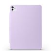 iPad Pro 13 2024 Purple Magnetic Leather Tablet Case with Fixed Buckle - 3