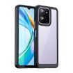 For Honor X5b Plus Black Acrylic Hybrid TPU Phone Case - Colorful Series - 1
