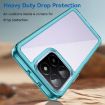 For Honor X6b Acrylic Hybrid TPU Phone Case - Transparent Blue - 3