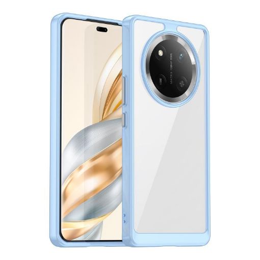 For Honor X60 Pro Blue Acrylic Hybrid TPU Phone Case - Colorful Series - 1