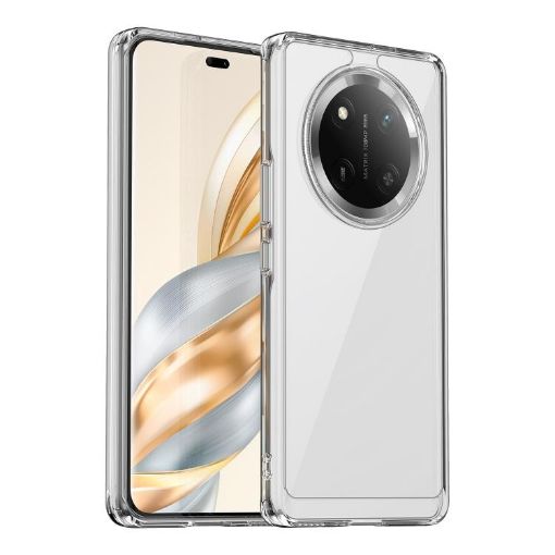 For Honor X60 Pro Transparent Acrylic Hybrid TPU Phone Case - 1