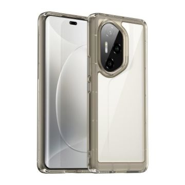 For Honor 300 Ultra Colorful Acrylic Hybrid TPU Phone Case - Grey - 1