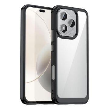 For Honor X70i Black Acrylic Hybrid TPU Phone Case - Colorful Series - 1