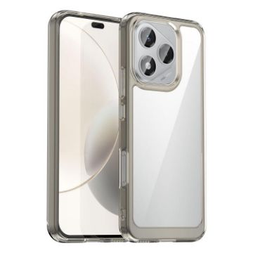 For Honor X70i Acrylic Hybrid TPU Phone Case - Transparent Grey - 1